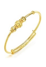 superb solid yellow gold baby bangle 